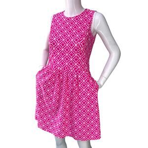 Jude Connally Womens Size S Rachel Dress A Line Sleeveless Jewel Neck POCKET USA